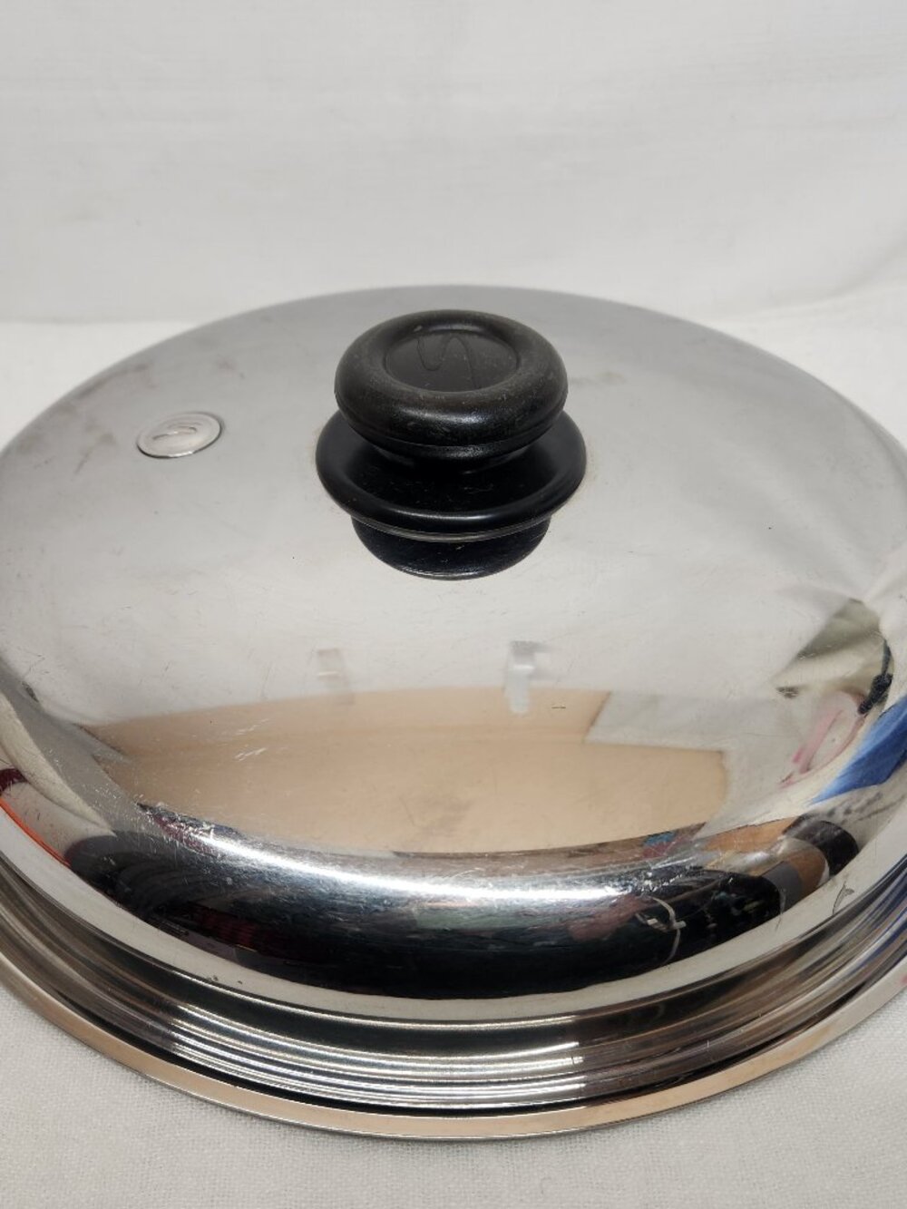 Saladmaster Vapo Lid 12 1/4 Replacement Stainless Steel Steam Vented Lid Only